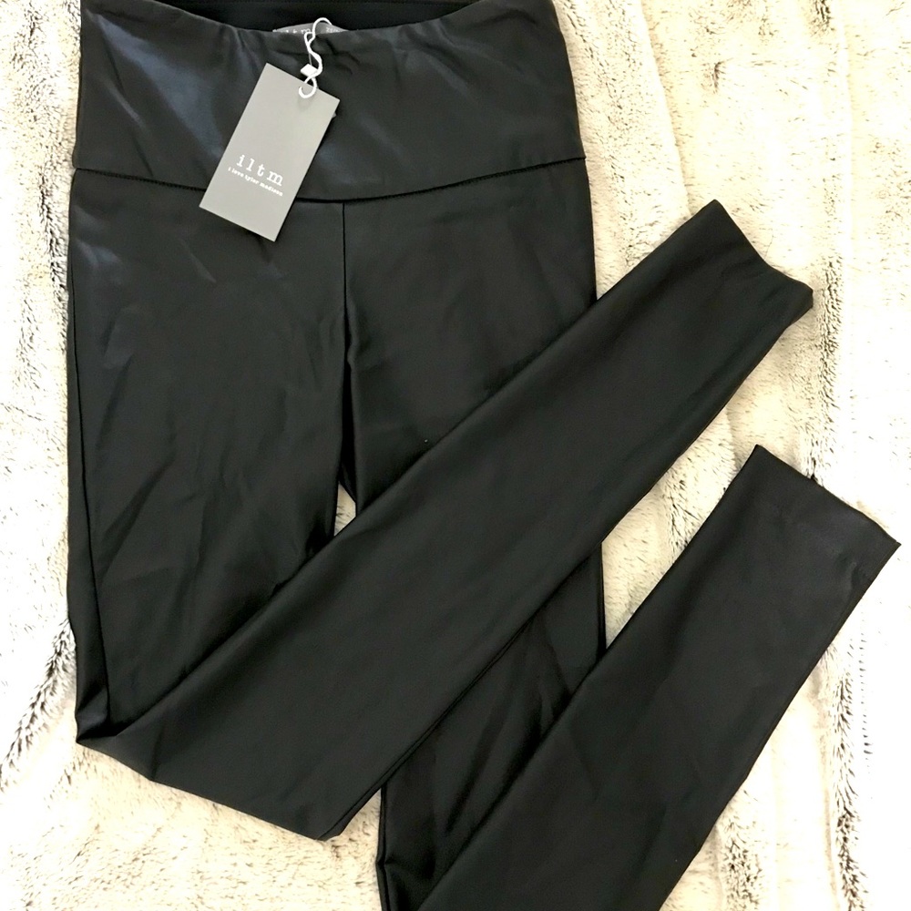 NWT Iltm High Rise Waxed Leggings